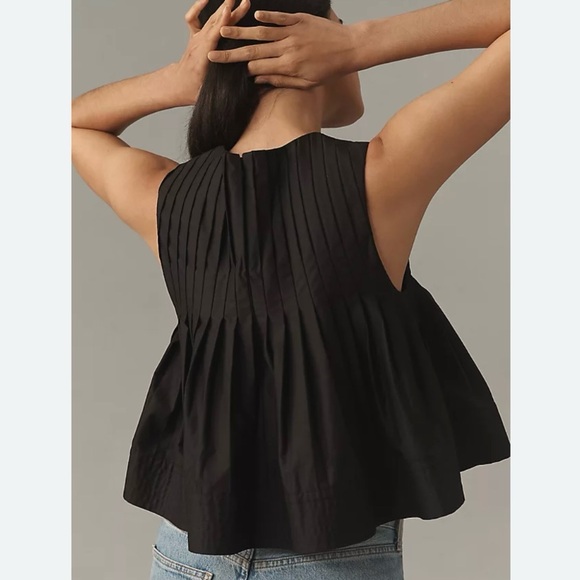 Mare Mare x Anthropologie Pleated Structured Swing Tank - Picture 4 of 11